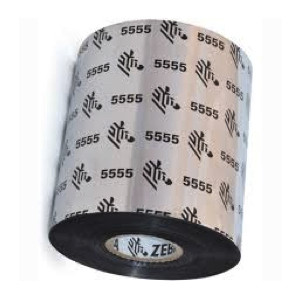 Zebra 5555 cinta de cera / resina, 4.3 "x 244 ', núcleo de 0.5"(12,7mm), 12 rollos por caja, precio en caja