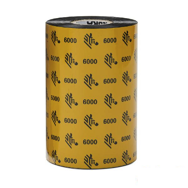 Cinta de cera de Zebra, 5.16 "x 1476 ', núcleo de 1"(25,4mm), 24 rollos por caja, precio por caja