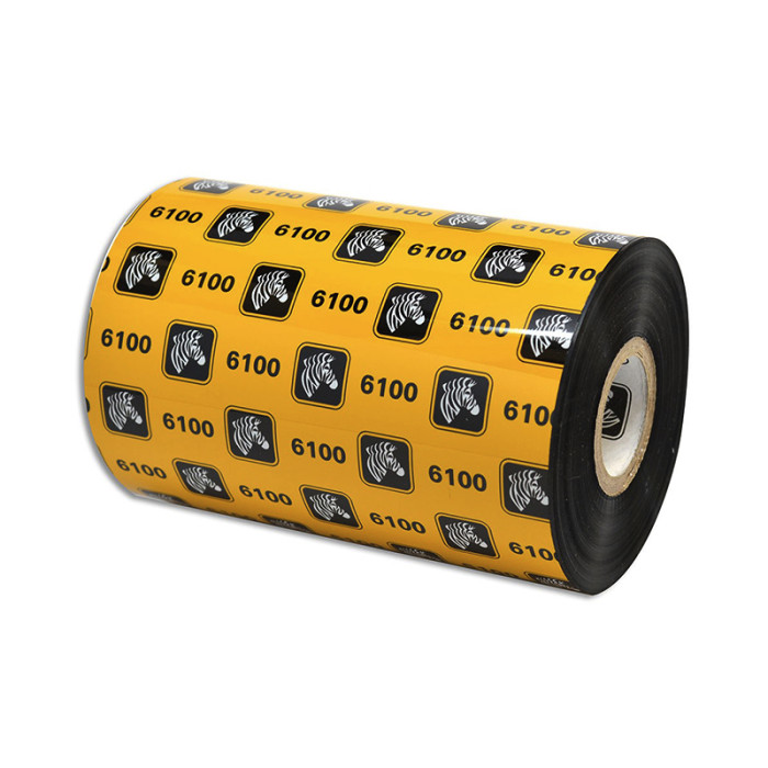 Cinta de cera / resina de Zebra, 4.33 "x 244 ', núcleo de 0.5"(12,7mm), 48 rollos por caja, precio en caja