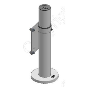 Montaje en poste Safeguard Adj, Vesa75 / 100, negro