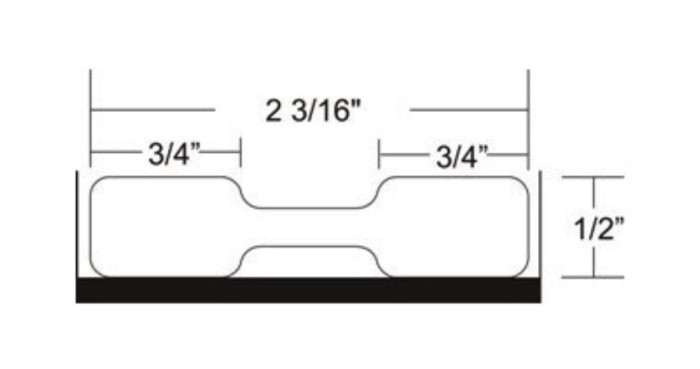 Zebra ZipShip 8000D Jewelry, Rollo de etiquetas, Plástico, 56x13mm, 6 unidades por caja