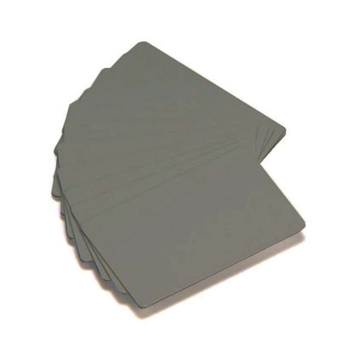 Zebra Premier Color Tarjetas PVC - Plata