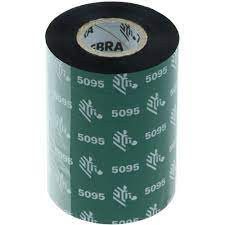 Zebra 5095 cinta de resina, 4.3 "x 244 ', núcleo de 0.5"(12,7mm), 12 rollos por caja, precio por rollo