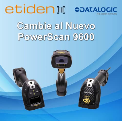 Descuento promocional en todos los PowerScan 9600 (excepto los modelos DPX) para reemplazar escáneres industriales robustos de cualquier fabricante, incluido Datalogic