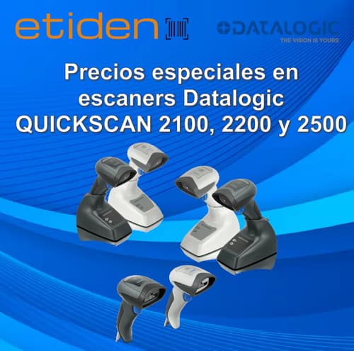 Aproveche los Precios especiales en  escaners Datalogic QUICKSCAN 2100, 2200 y 2500