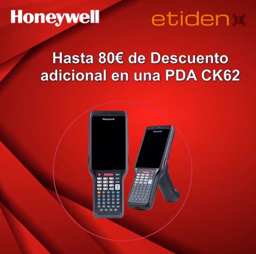 Hasta 40€ de Descuento adicional en una PDA CK62