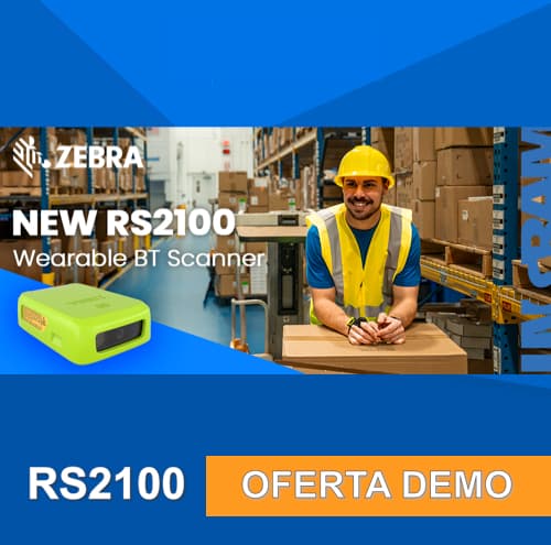Descuento en la compra de equipos de demostración de hasta el 25 % en RS2100 wearable scanner